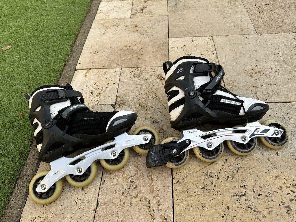 Powerslide Phuzion skeelers maat 44, Gebruikt, Heren, Ophalen of Verzenden, Inline skates 4 wielen