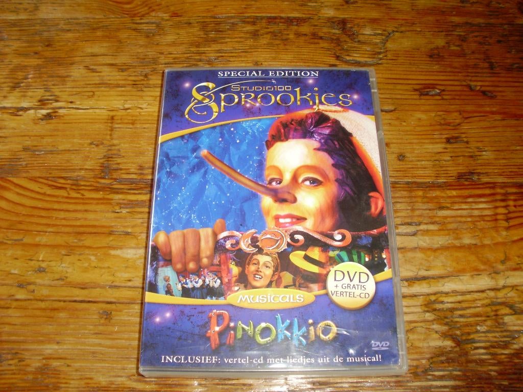 Pinokkio / DVD en CD / studio 100 / musical, Cd's en Dvd's, Alle leeftijden, Ophalen of Verzenden, Gebruikt