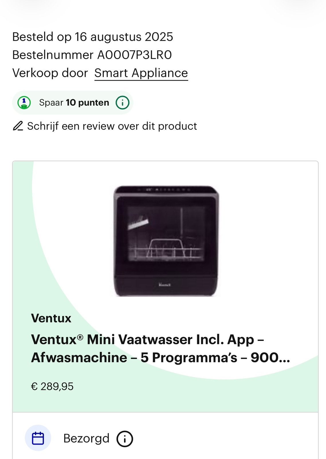 Compacte Ventux Mini Vaatwasser - Ideaal voor kleine huishou, Ophalen, Zo goed als nieuw, Vrijstaand, Minder dan 45 cm