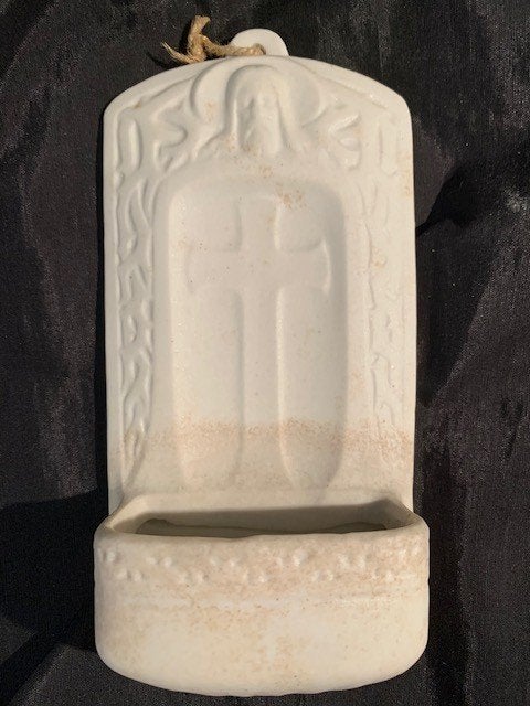 art deco porseleinen wijwaterbakje, Antiek en Kunst, Ophalen of Verzenden