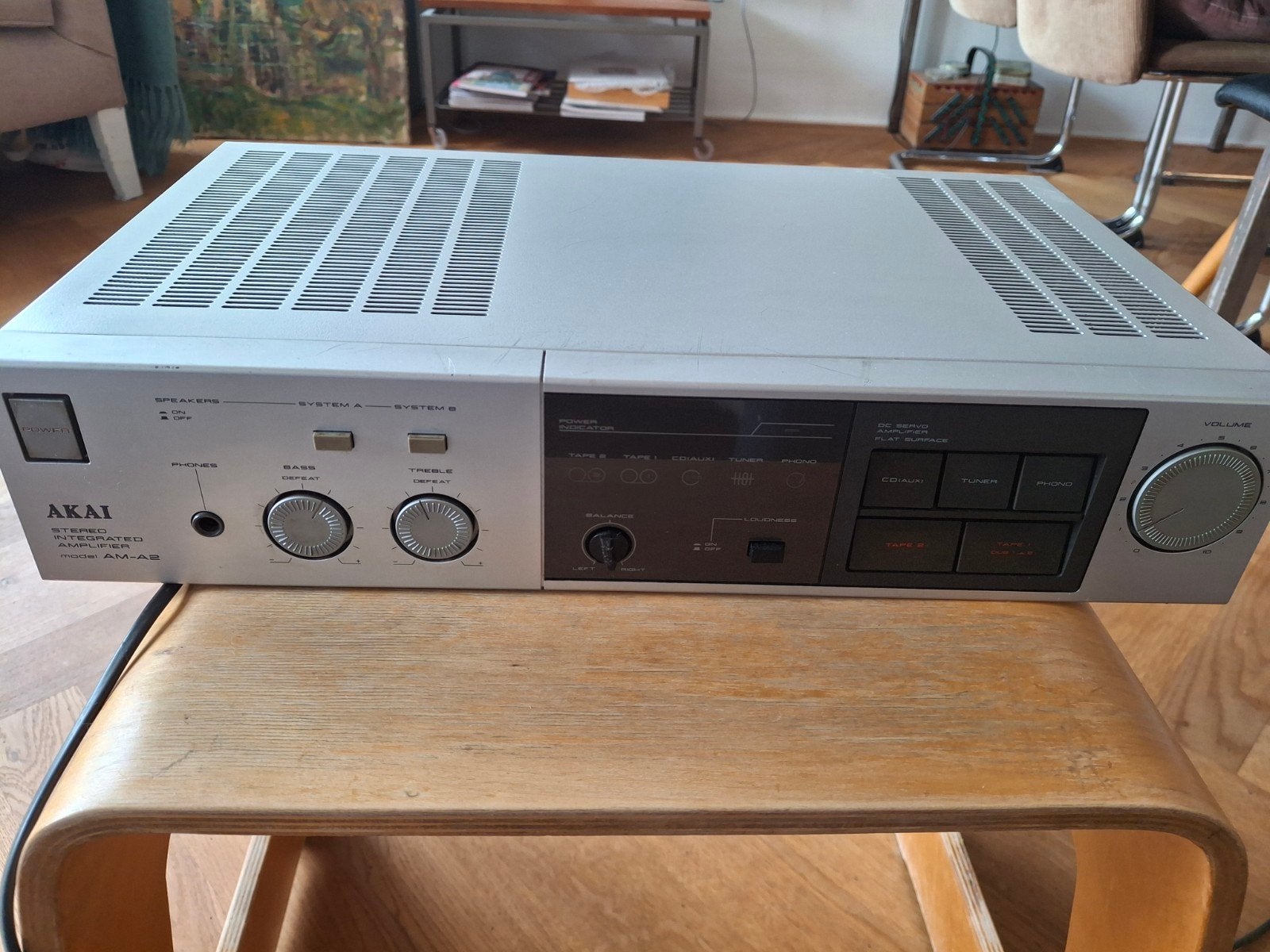 Akai, amplifier AM-A2, Ophalen of Verzenden, Zo goed als nieuw, Minder dan 60 watt, Overige merken