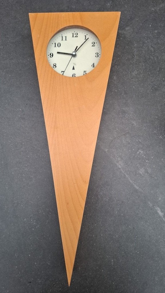 Vintage Modern Design Hangklok, Wandklok, Vintage, Analoog, Handgemaakt