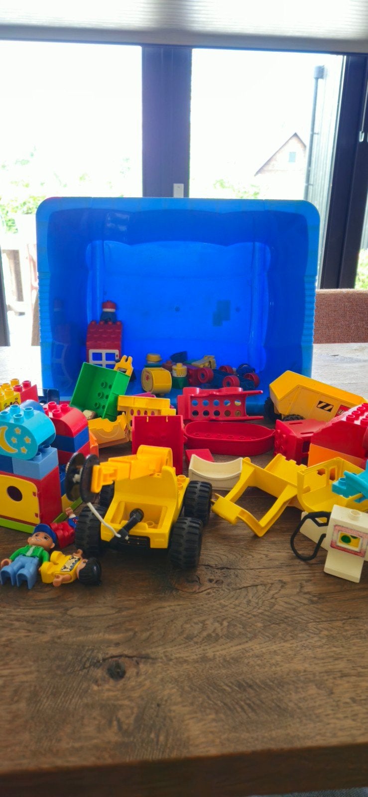 Grote partij Duplo met voertuigen en figuren, Kinderen en Baby's, Speelgoed | Duplo en Lego, Ophalen, Gebruikt, Duplo, Inclusief minifiguren