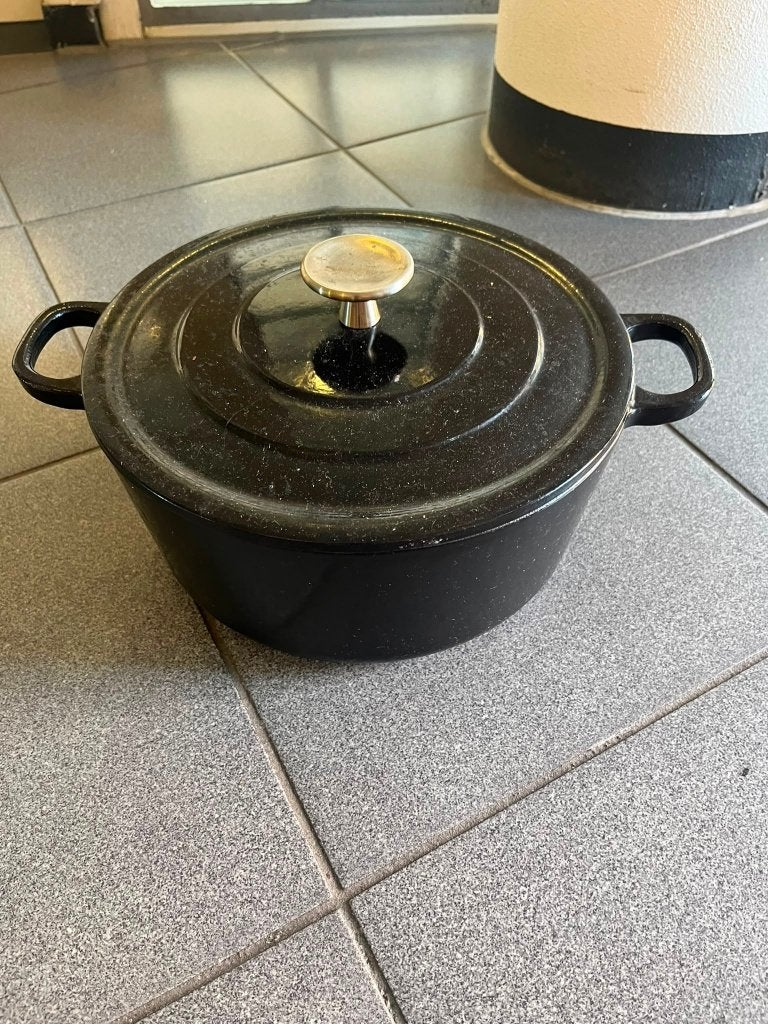 Gietijzeren braadpan Royal Van kempen & Begeer, Ophalen, Met deksel, Gebruikt, Overige merken