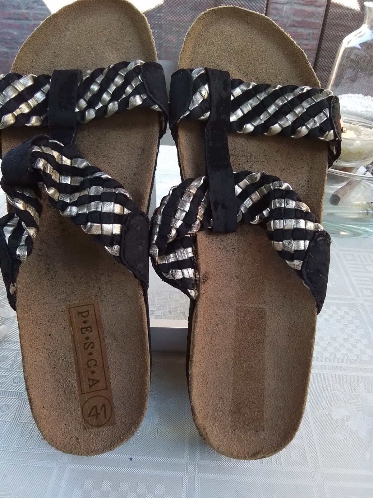sandalen maat 41,nooit gedragen, Ophalen of Verzenden, Zo goed als nieuw, Sandalen of Muiltjes