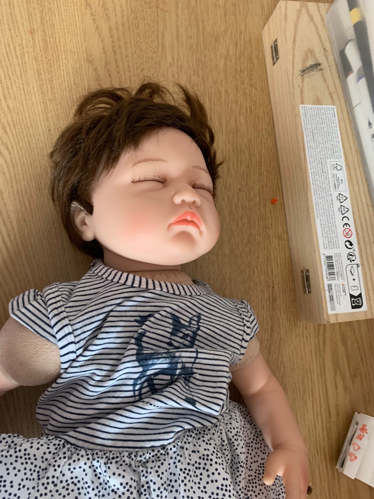 Reborn baby, Ophalen of Verzenden, Nieuw, Babypop