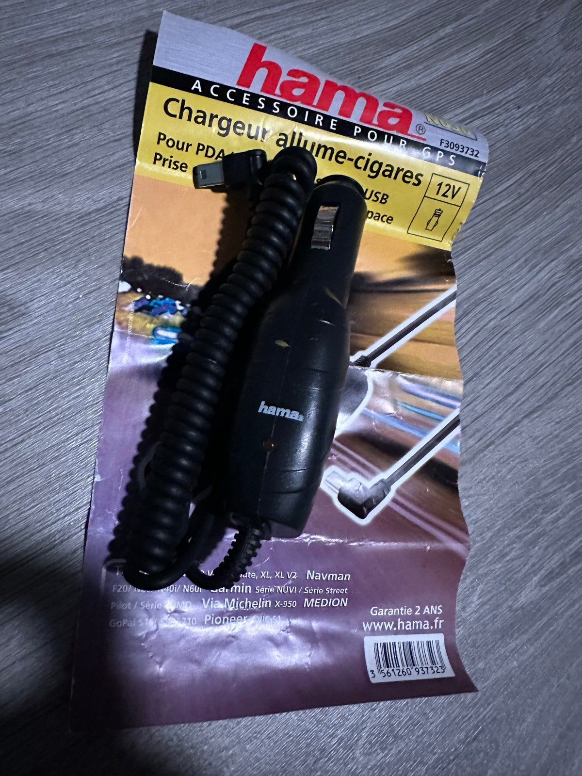 Hama 12V autolader voor GPS/PDA - USB-aansluiting, Ophalen of Verzenden, Gebruikt