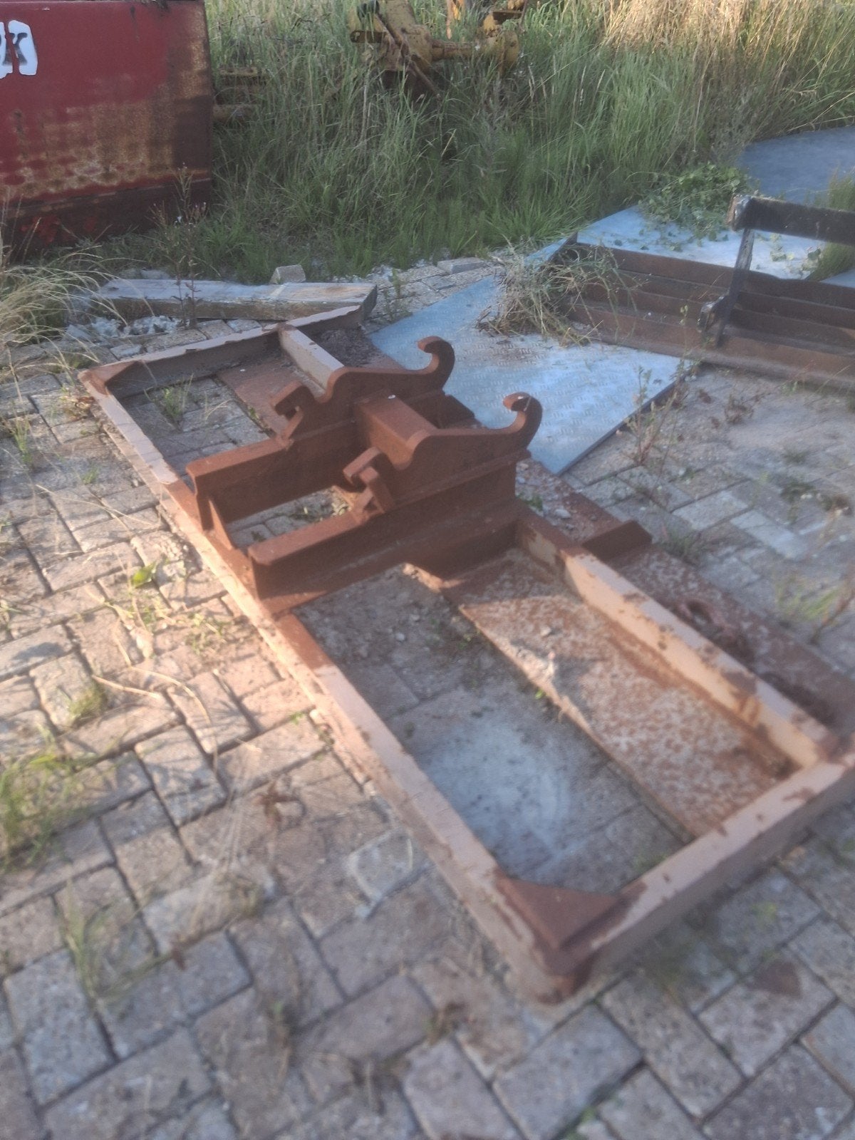 Vlakraam met CW10 aansluiting, Ophalen