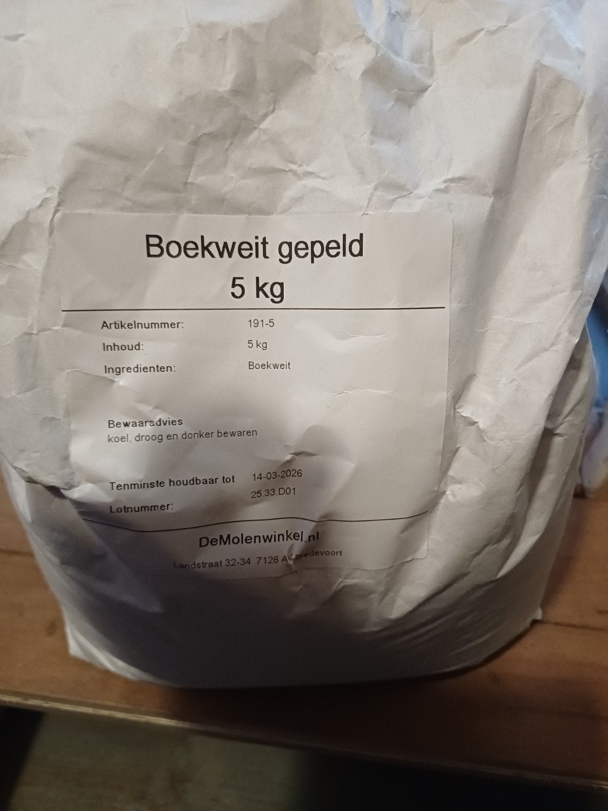 boekweit gepeld 5kg, Ophalen of Verzenden