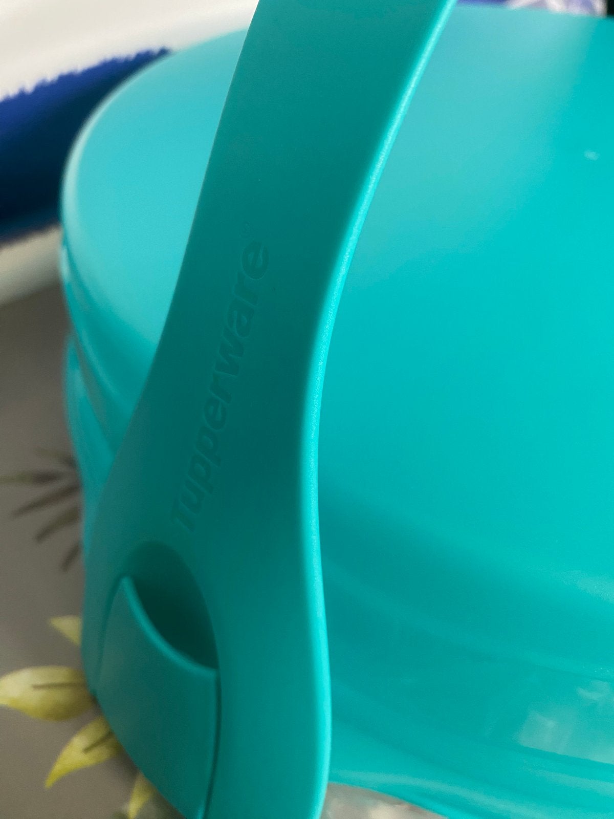 Tupperware Taartdoos / Taartschelp - Turquoise, Huis en Inrichting, Keuken | Tupperware, Overige kleuren, Verzenden, Overige typen
