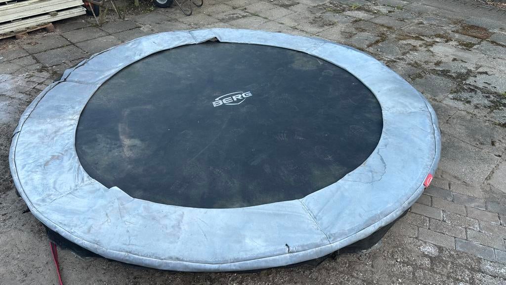 Berg trampoline 3.50 mtr, Ophalen of Verzenden, Gebruikt