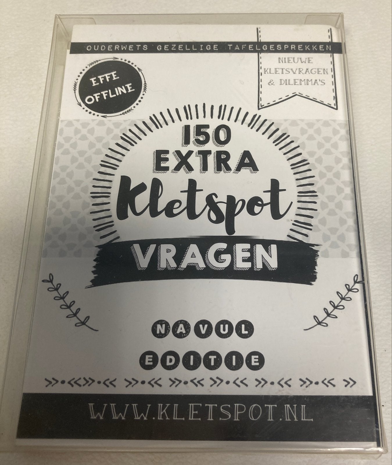 Kletspot Navul Editie - 150 Extra Vragen voor Gezellige Tafe, Een of twee spelers, Ophalen of Verzenden, Nieuw