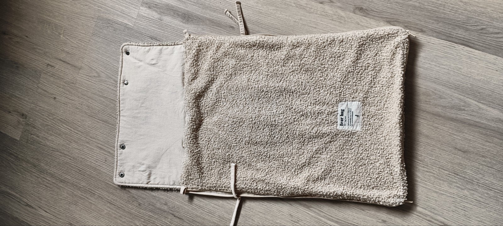 Jollein voetenzak teddy - Beige, Kinderen en Baby's, Kinderstoelen, Ophalen, Zo goed als nieuw, Overige typen, Stoelverkleiner