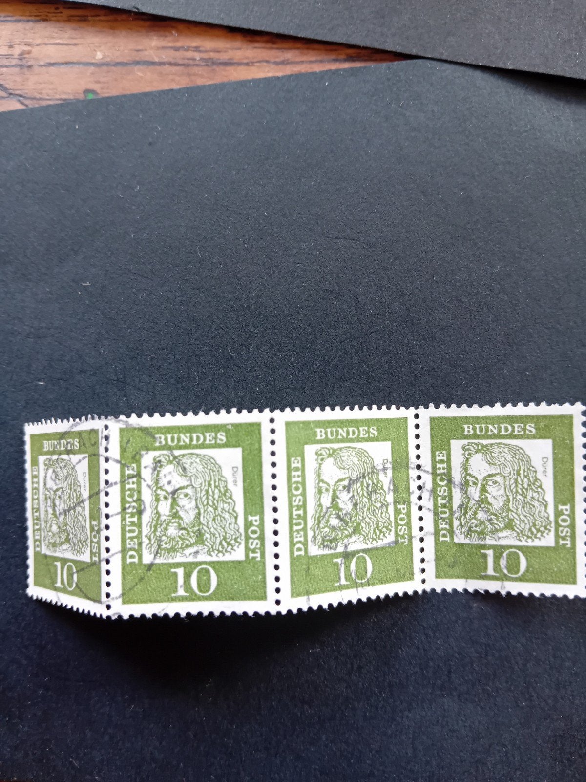 Duitse postzegelstrook met Albrecht Dürer, 10 Pfennig, Ophalen of Verzenden, BRD, Postfris