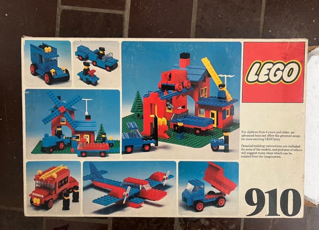 Vintage LEGO Basic Set 910 - Diverse Bouwmogelijkheden, Ophalen of Verzenden, Gebruikt, Complete set, Lego