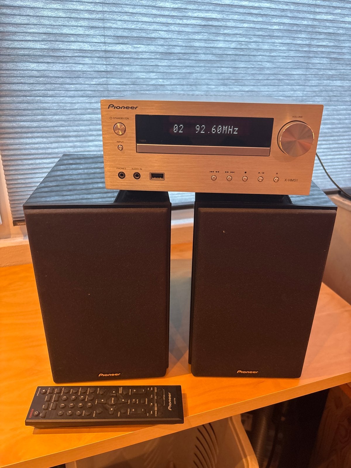 Pioneer X-HM51 Microset met speakers en afstandsbediening, Ophalen of Verzenden, Zo goed als nieuw, Pioneer, Microset