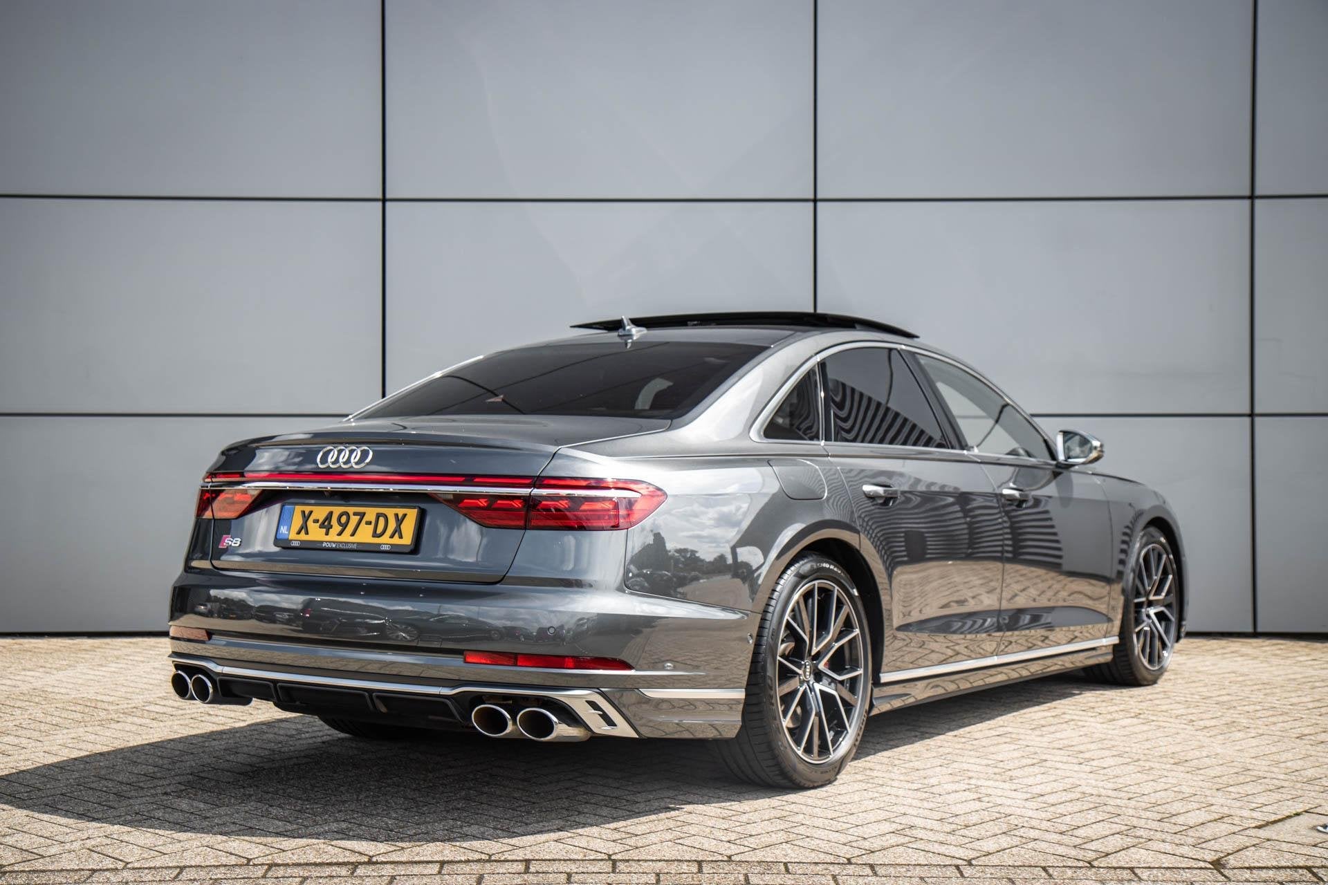 Audi S8 4.0 TFSI 571pk quattro | Panoramadak | B&O | Stoelma, Automaat, Adaptive Cruise Control, Gebruikt, Leder