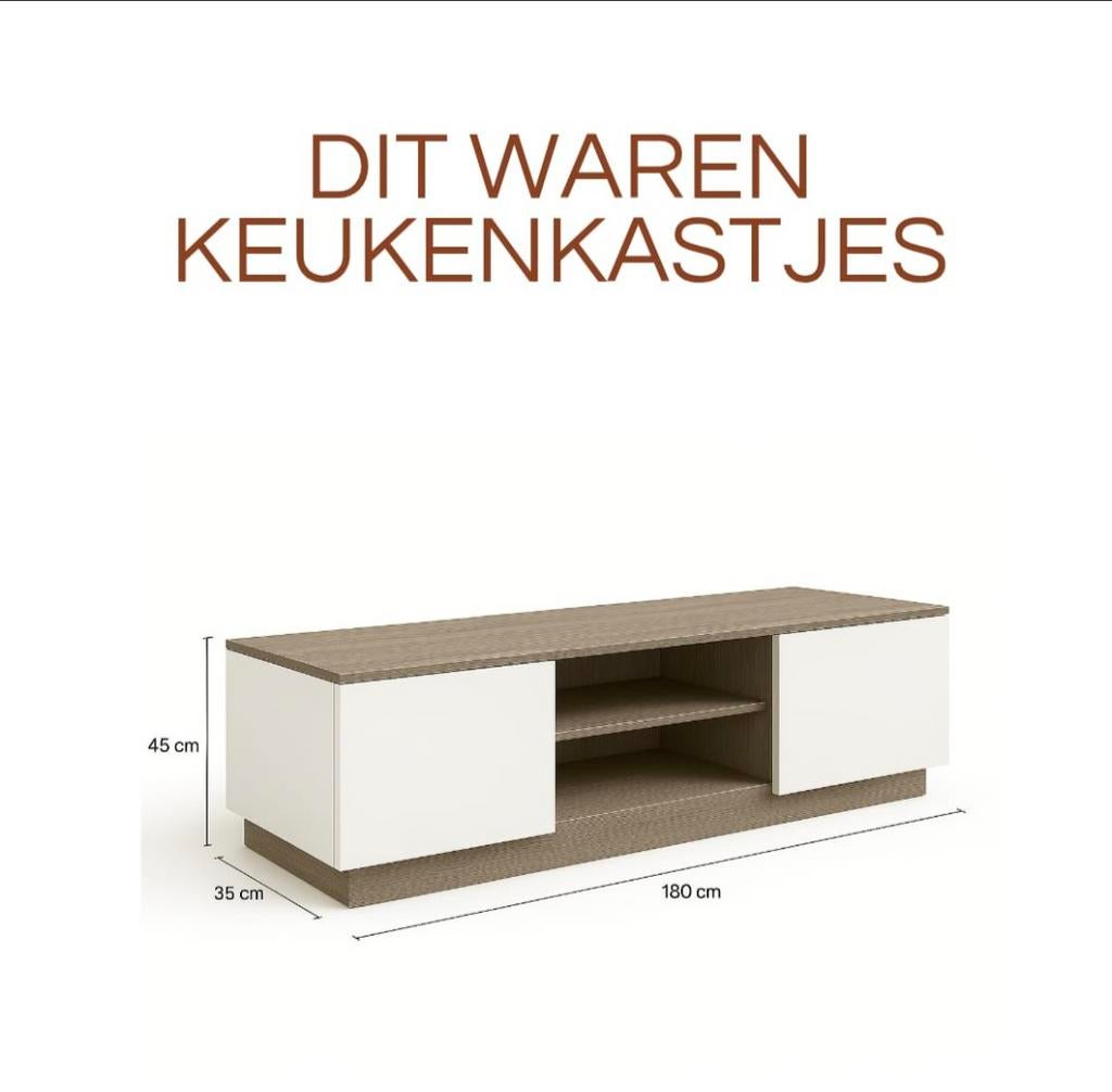 Luxe dressoir met deuren en open vakken, Huis en Inrichting, Ophalen of Verzenden, 25 tot 50 cm, 150 tot 200 cm