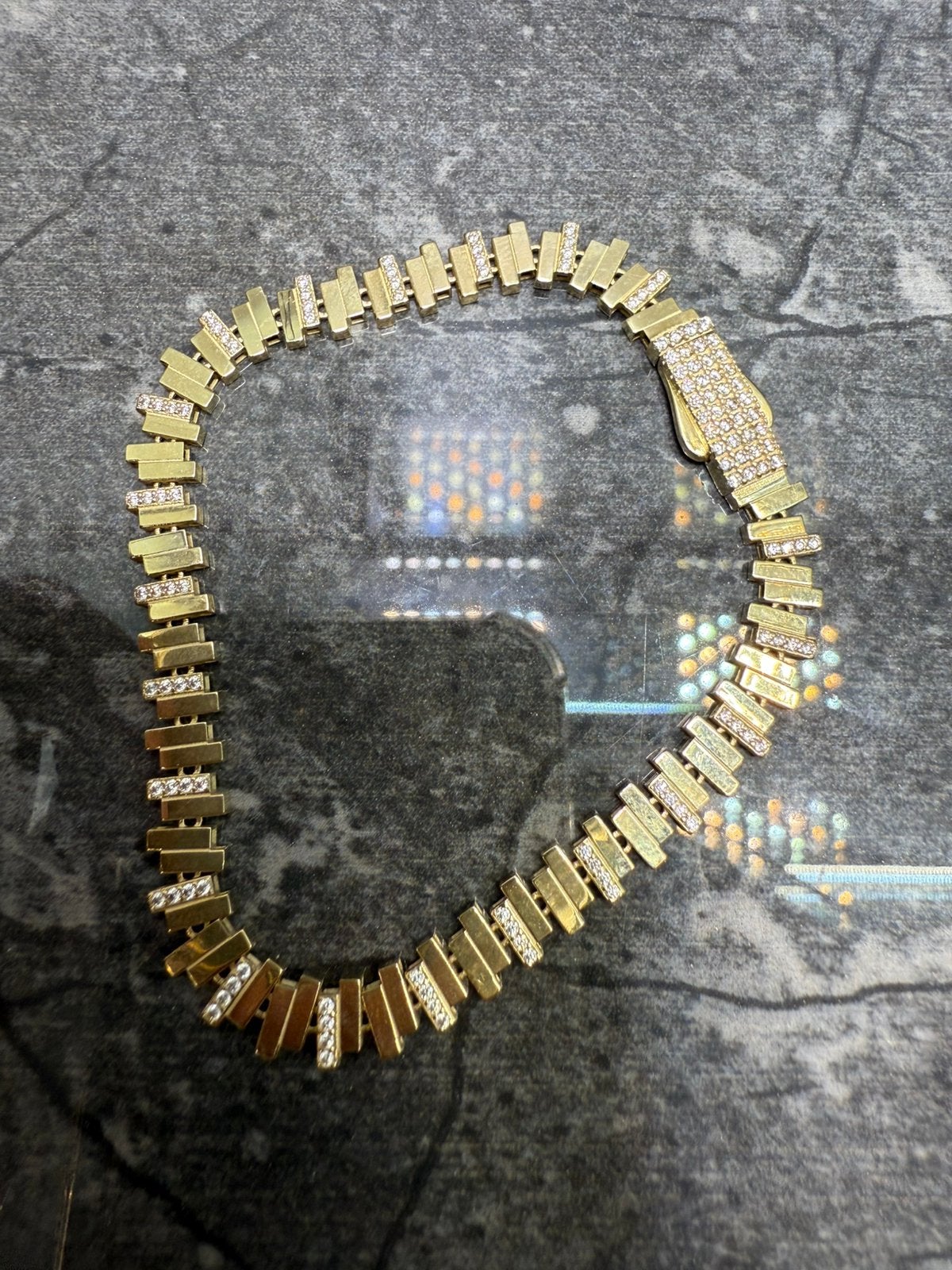 Prachtige 14 karaats gouden armband | ITALY DESIGN, Ophalen of Verzenden, Nieuw, Goud