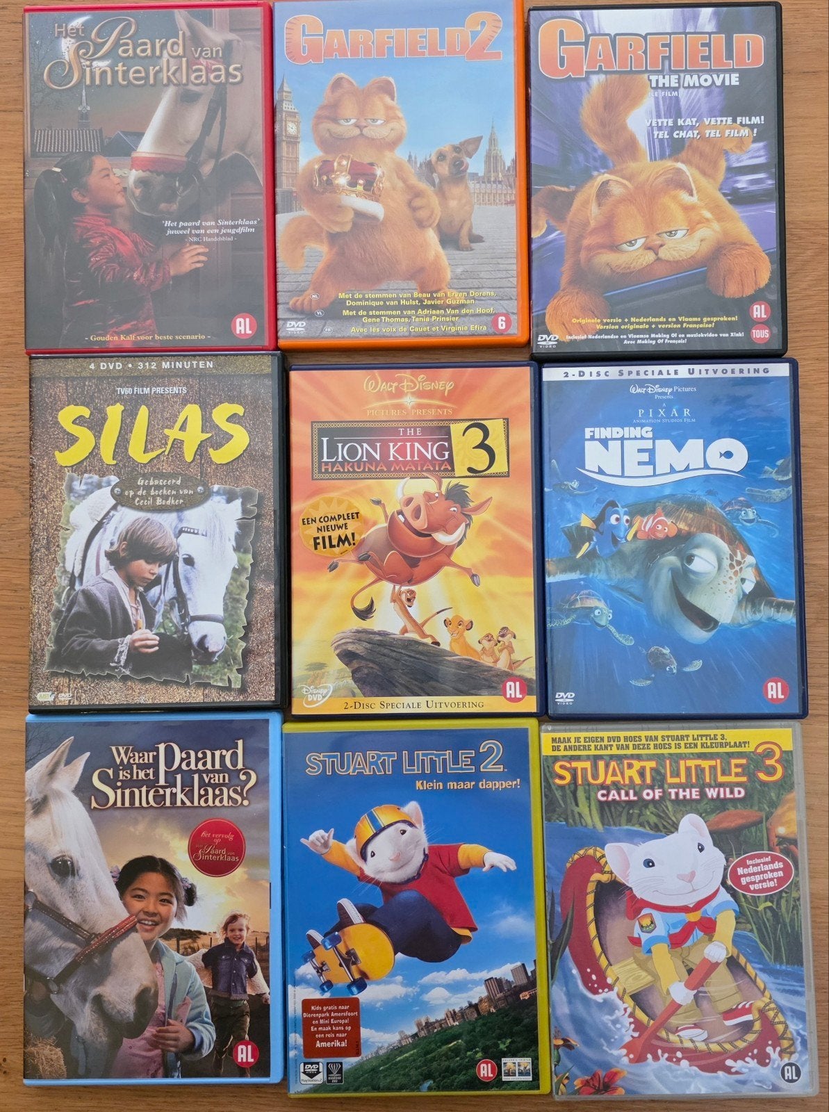 DVD Kinderfilms Finding Nemo, Garfield, St, Animatie, Alle leeftijden, Ophalen of Verzenden, Zo goed als nieuw