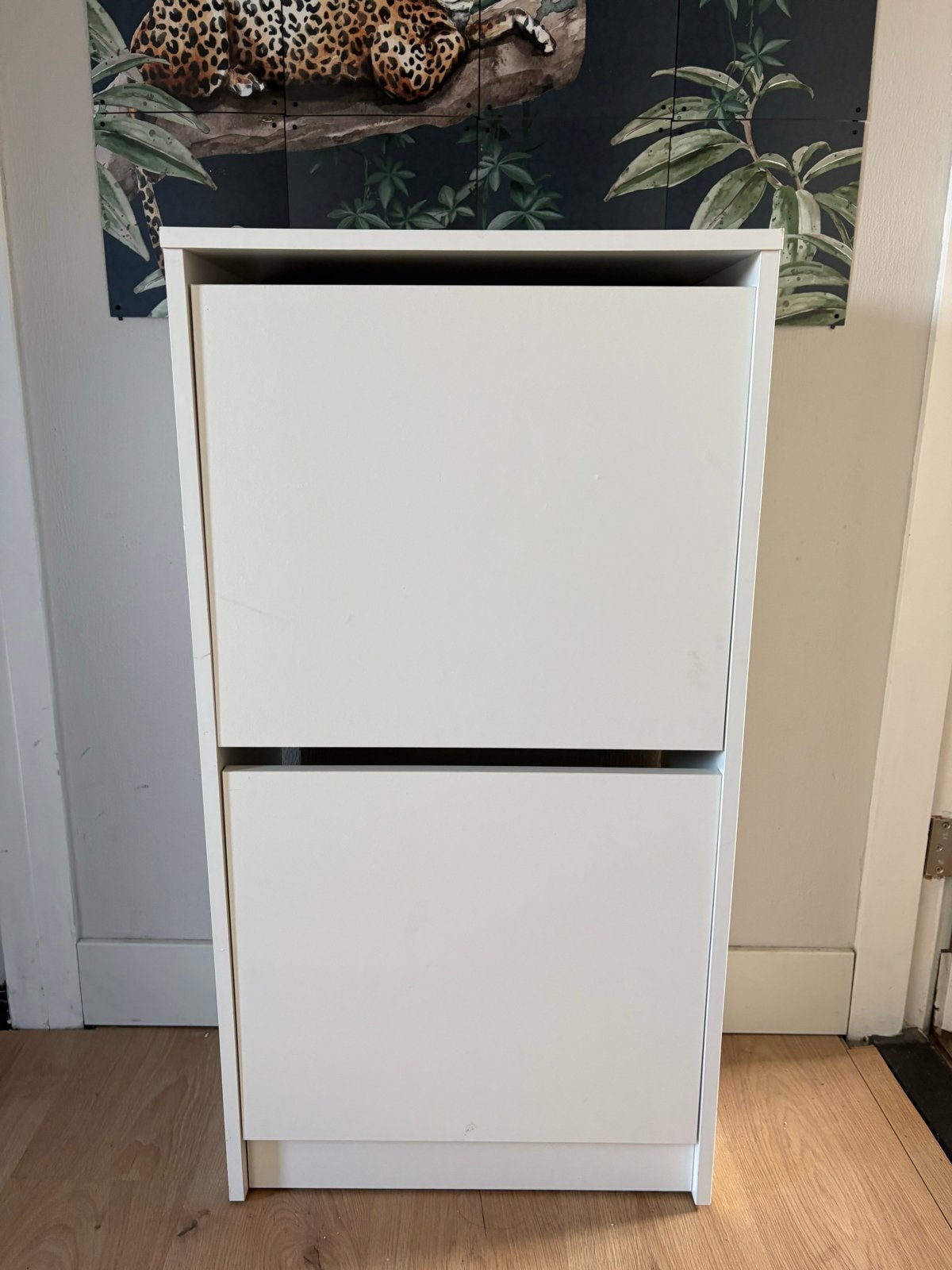 IKEA Bissa Schoenenkast - Wit, 2 vakken, Huis en Inrichting, Ophalen, Zo goed als nieuw
