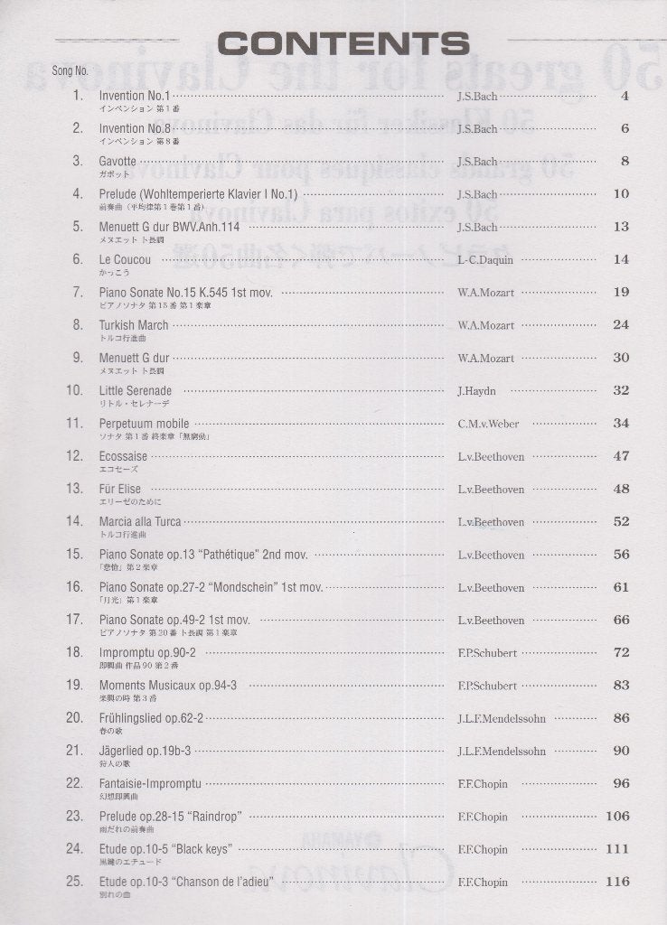 50 greats for the CLAVINOVA, Ophalen of Verzenden, Gebruikt, Artiest of Componist