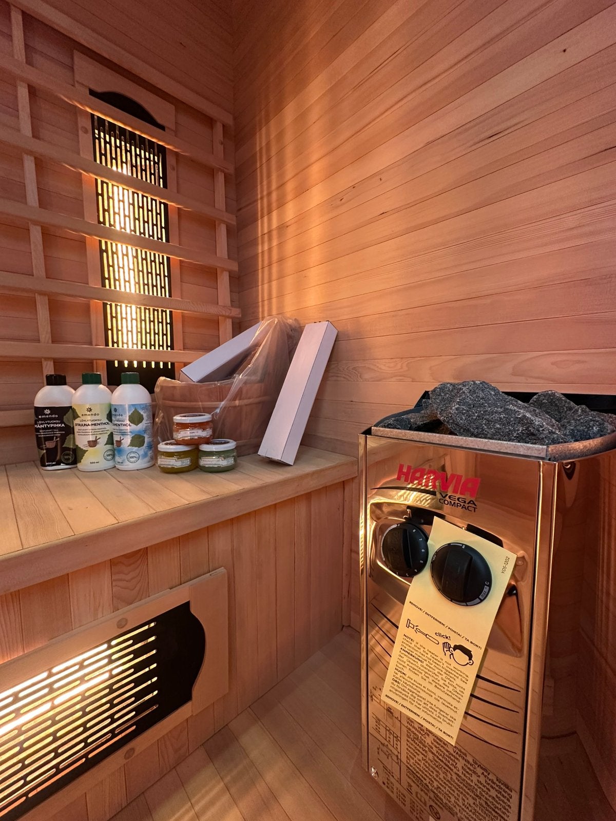 Combi Sauna | Infrarood + Finse kachel | Normaal stopcontact, Sport en Fitness, Info@inner-stillness.nl, Fins of Traditioneel