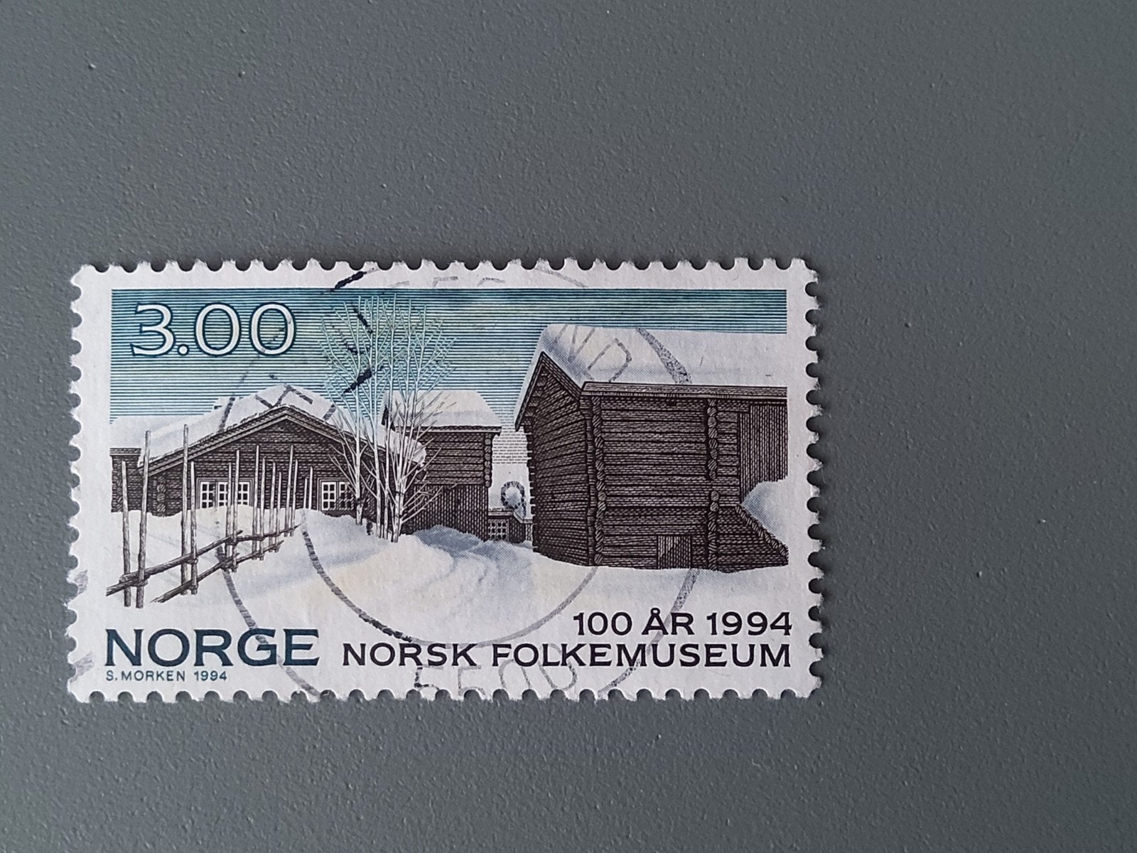 Noorwegen postzegel 1994 - Norsk Folkemuseum, Ophalen of Verzenden