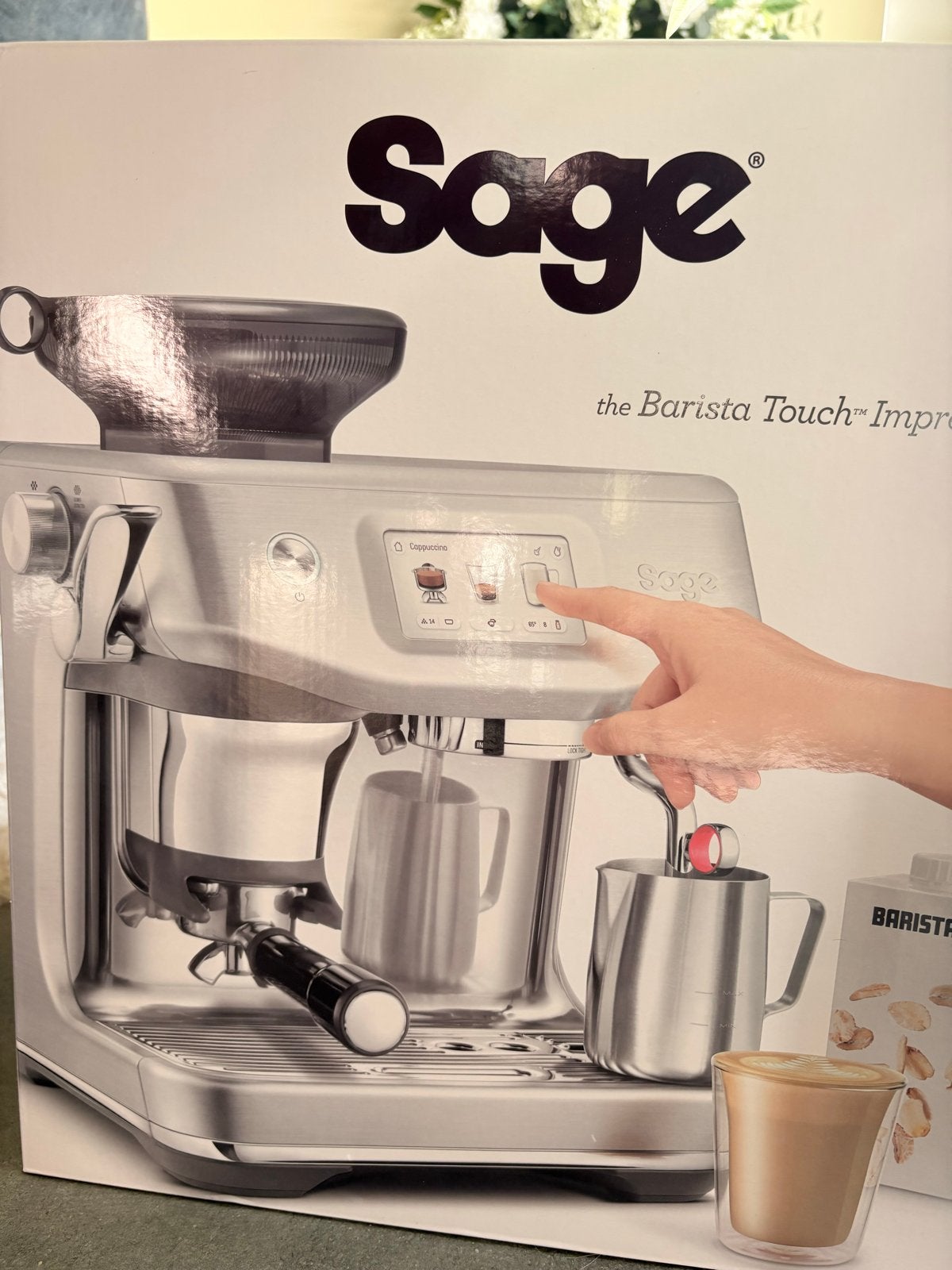 Sage Barista Touch Impress BES881/SES881 Espressomachine, Ophalen, Afneembaar waterreservoir, Espresso apparaat, Koffiebonen