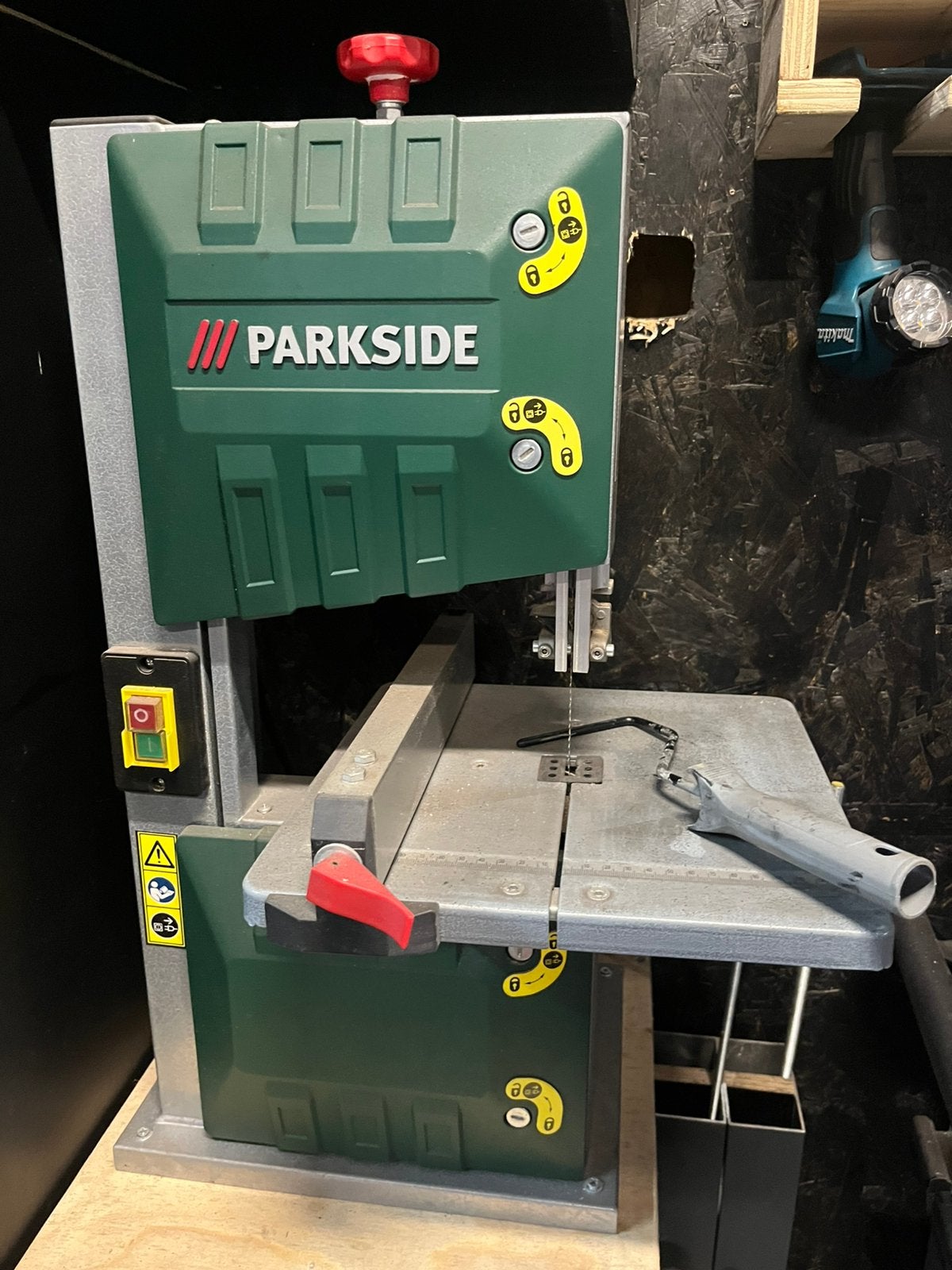 Parkside lintzaag, Doe-het-zelf en Verbouw, 70 mm of meer, Ophalen of Verzenden, Zo goed als nieuw, Lintzaag