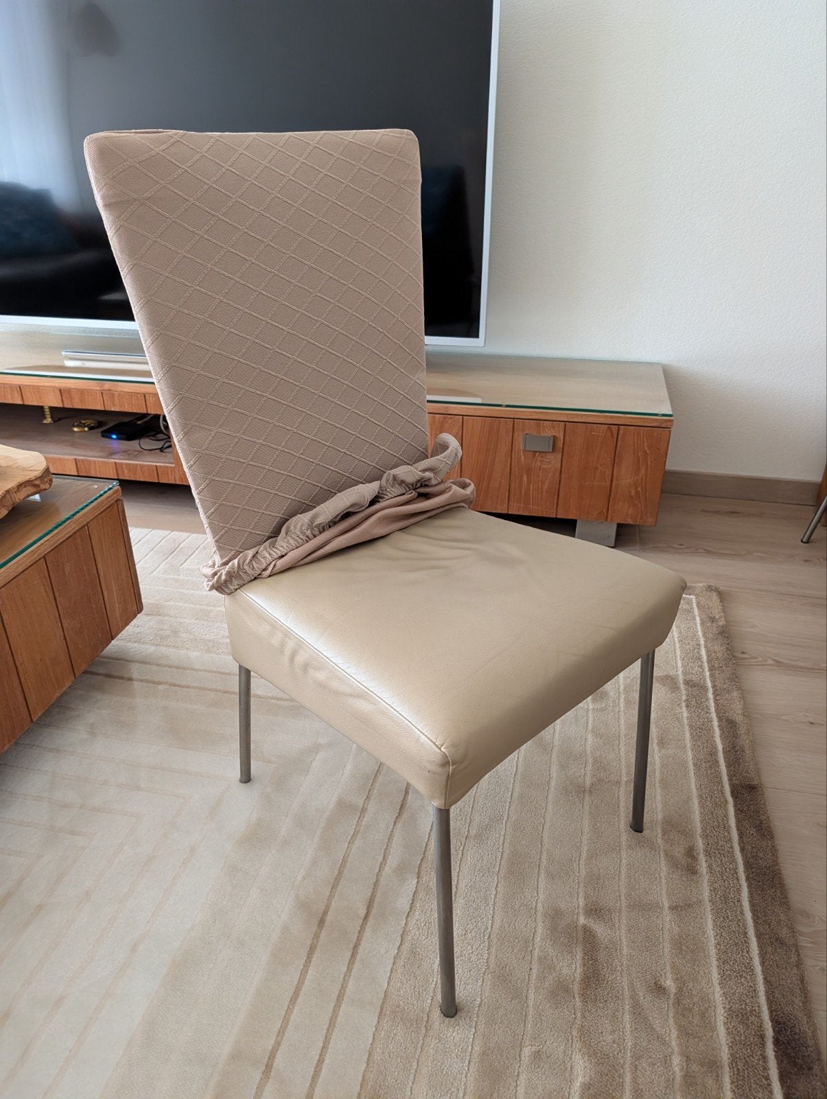 Stoelen 6 stuks, Huis en Inrichting, Stoelen, Ophalen, Gebruikt, Overige kleuren, Leer