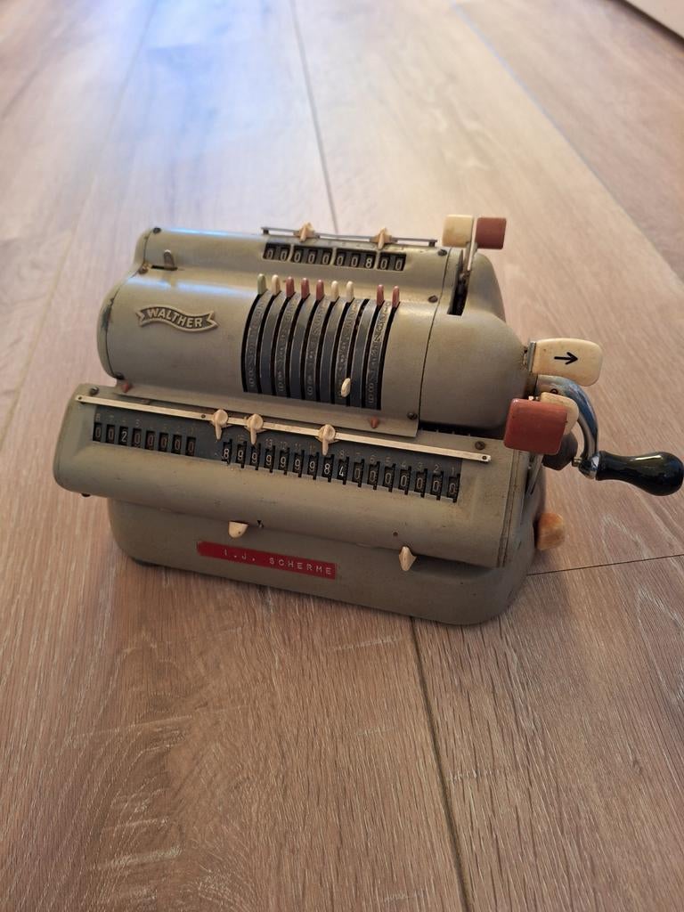 WALTHER VINTAGE REKENMACHINE, Ophalen of Verzenden