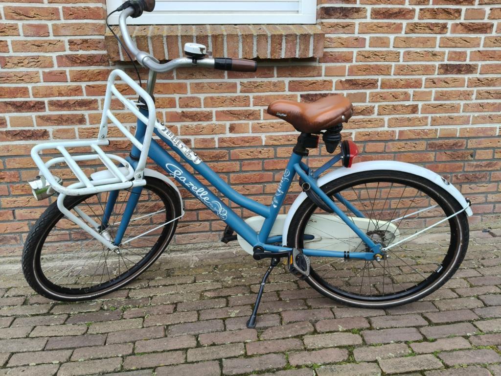 26 inch Dames fiets Gazelle met voordrager - Blauw, Ophalen, Gebruikt, Gazelle