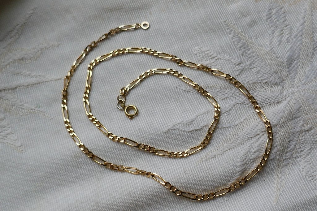 Figaro ketting, Sieraden, Tassen en Uiterlijk, Kettingen, Verzenden, Zo goed als nieuw, Goud, Overige materialen
