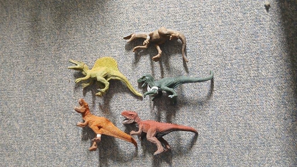 Schleich 5 verschillende Dino's, dierfiguren, Verzamelen, Dierenverzamelingen, Ophalen of Verzenden, Zo goed als nieuw, Overige soorten