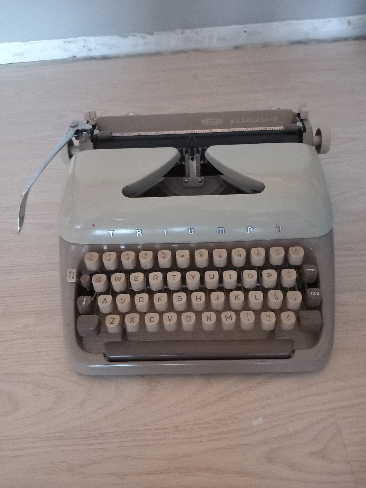 oude typemachine voor €10, Ophalen