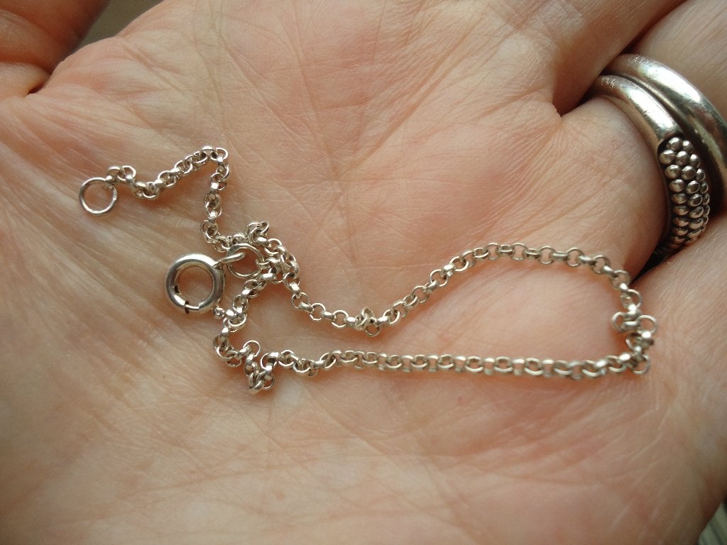 mooi heel dun echt zilveren jasseron armbandje nieuwstaat, Sieraden, Tassen en Uiterlijk, Ophalen of Verzenden, Zo goed als nieuw