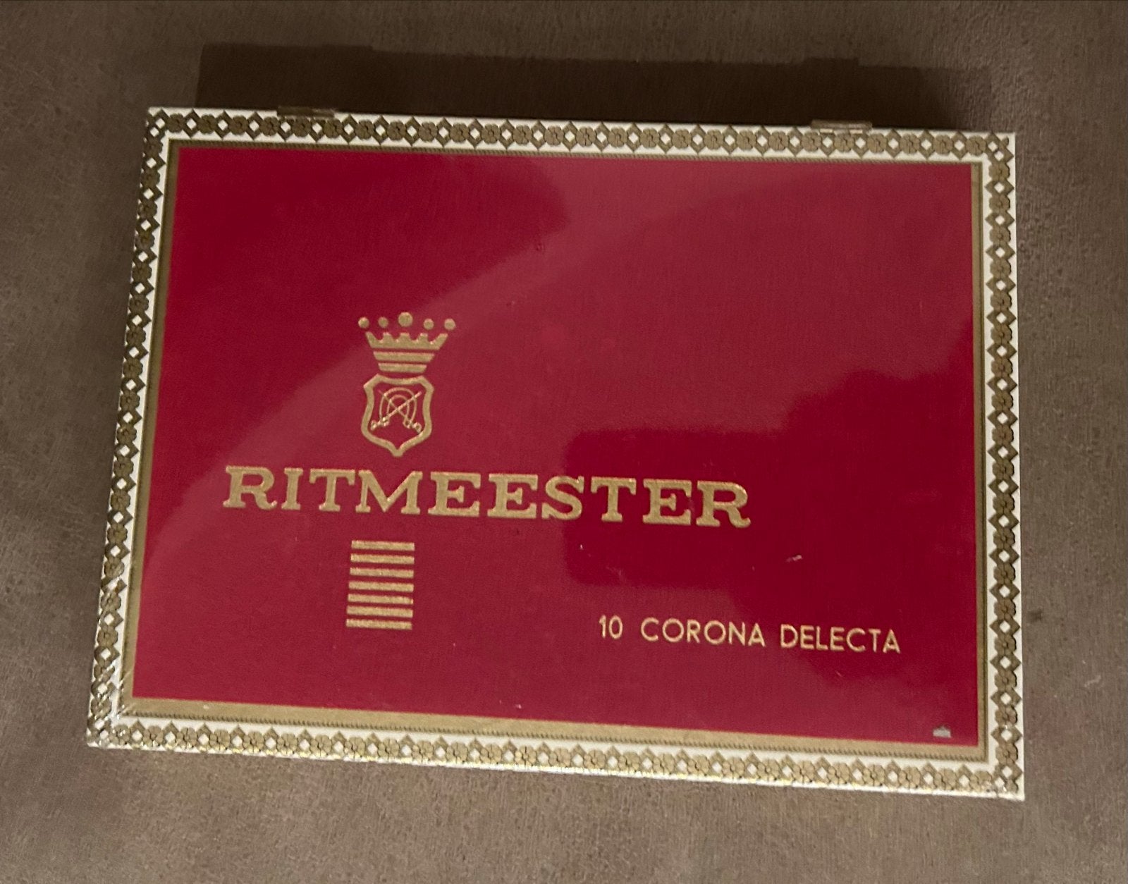 Ritmeester 10 Corona Delecta Sigarenkistje, Ophalen of Verzenden, Nieuw, Tabaksdoos of Verpakking