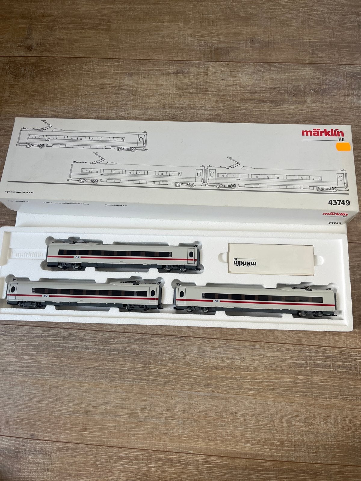 Märklin ICE Treinset - Uitbreidingsset 43749, Wisselstroom, Treinset, Ophalen of Verzenden, Zo goed als nieuw