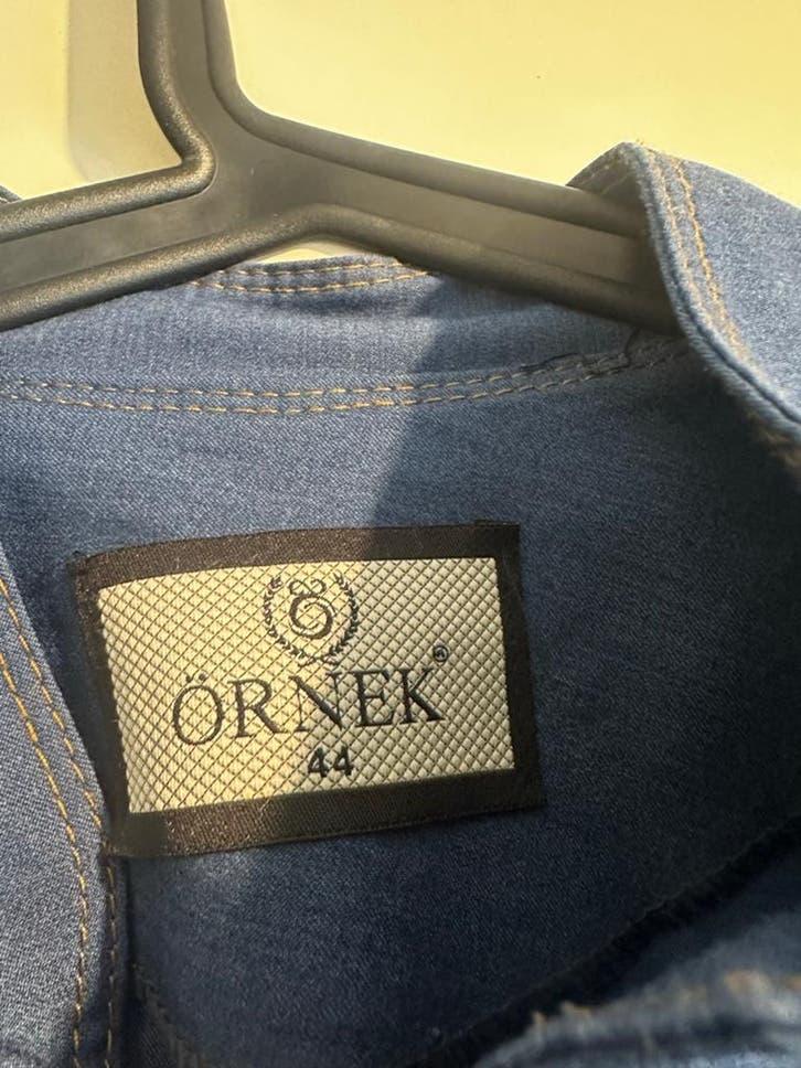 Lange spijkerjurk/abaya van ÖRNEK, maat 44, Ophalen of Verzenden, Zo goed als nieuw, Maat 42/44 (L), Blauw