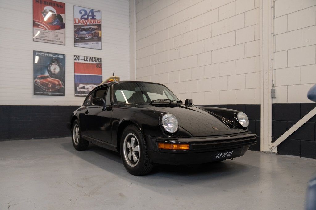 Porsche 912E coupe 1976 Zwart, Blauw Kenteken!