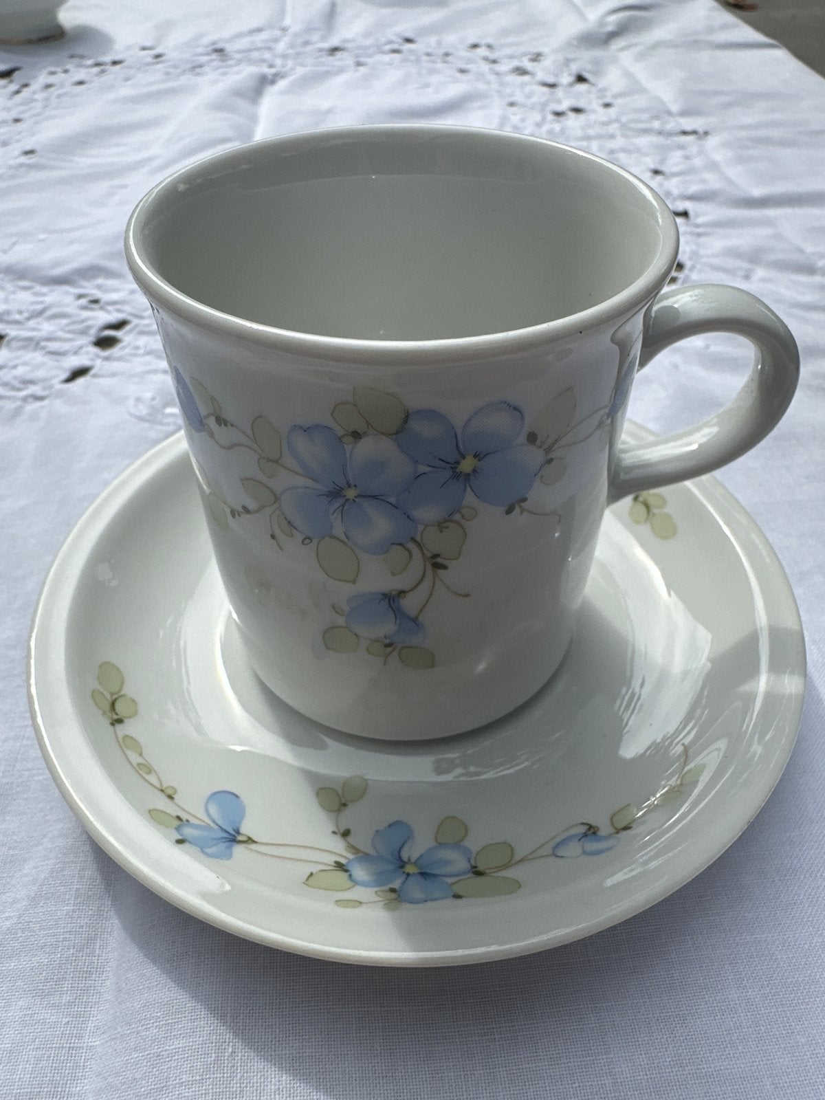 Vintage Winterling Rösla Bavaria kop en schotel, Ophalen of Verzenden