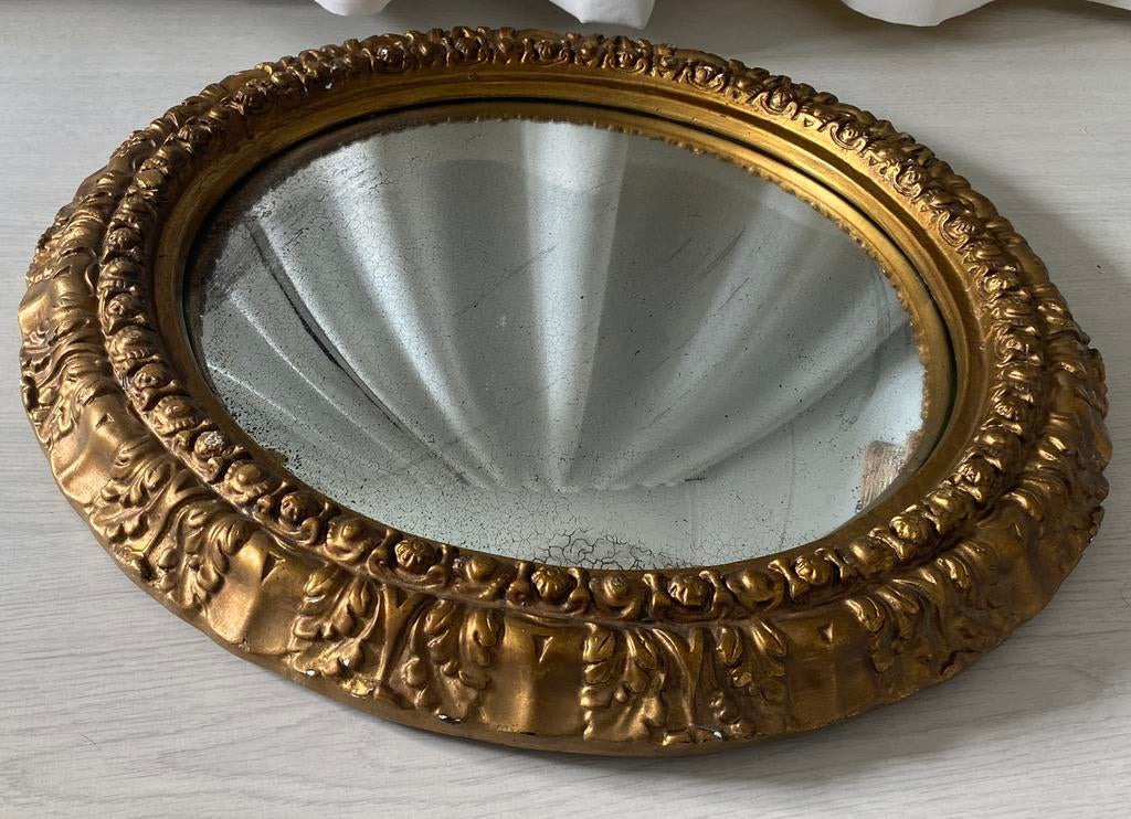 Grote butler spiegel / bolle spiegel, Ophalen, Rond, 50 tot 100 cm