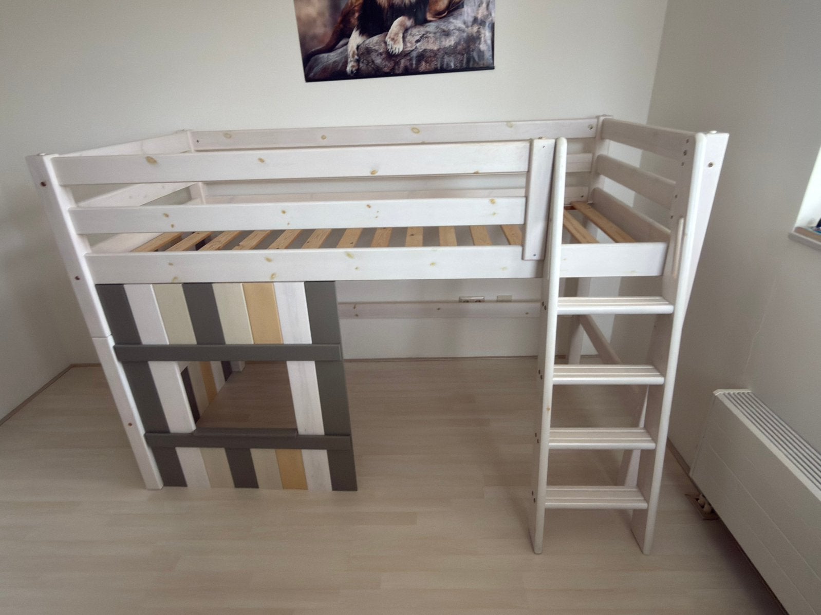 Halfhoogslaper Infanskids 90×200cm, Ophalen of Verzenden, Gebruikt, Halfhoogslaper