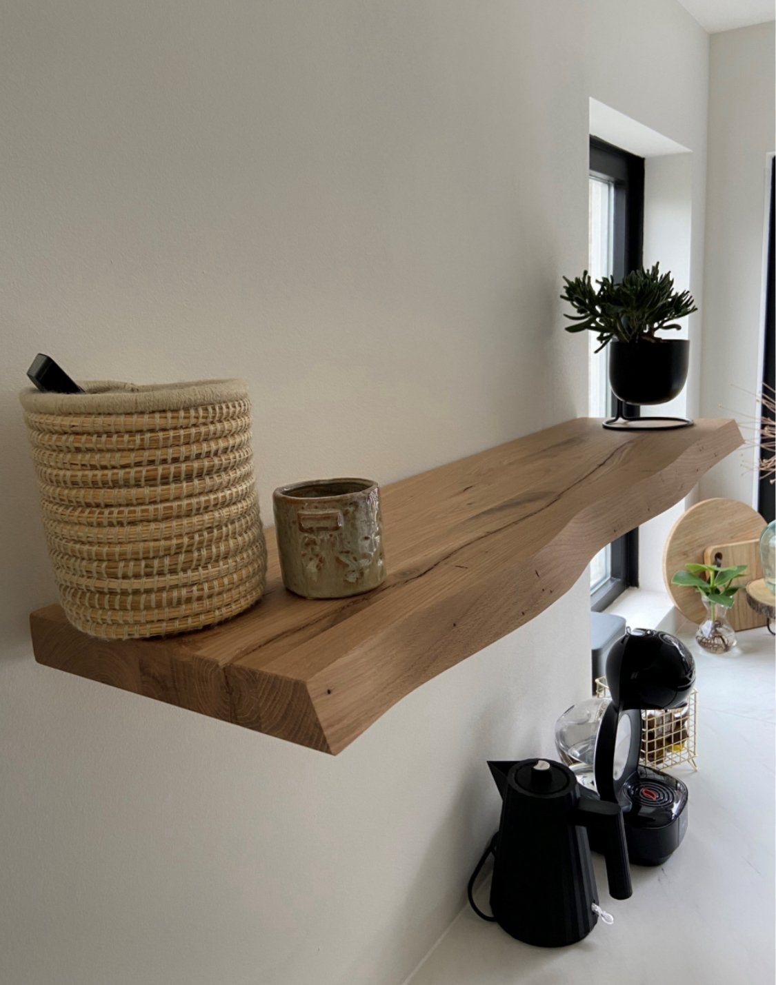 Handgemaakte wandplanken met blinde bevestiging, Ophalen of Verzenden, Zo goed als nieuw