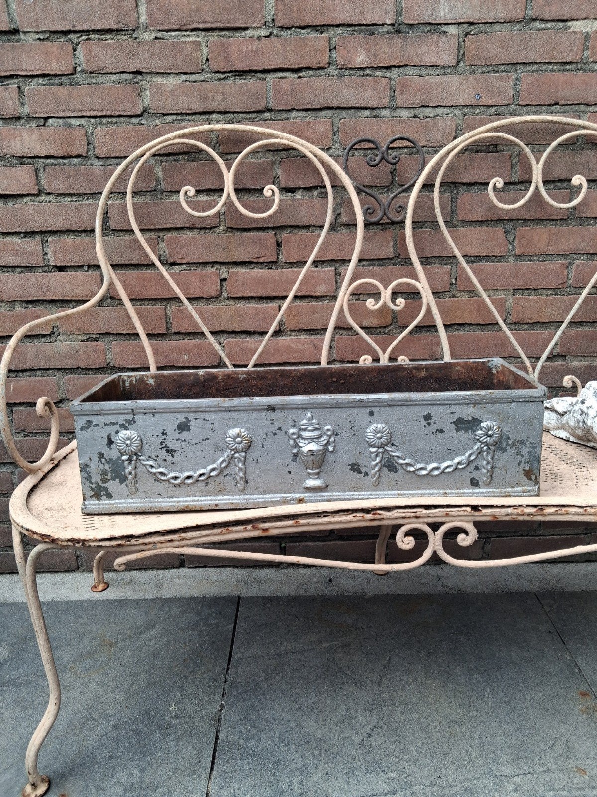 ANTIEK OUD  ...  GROOT  !!!   ...  GIETIJZEREN  ...  JARDINI, Tuin en Terras, Ophalen, Gebruikt
