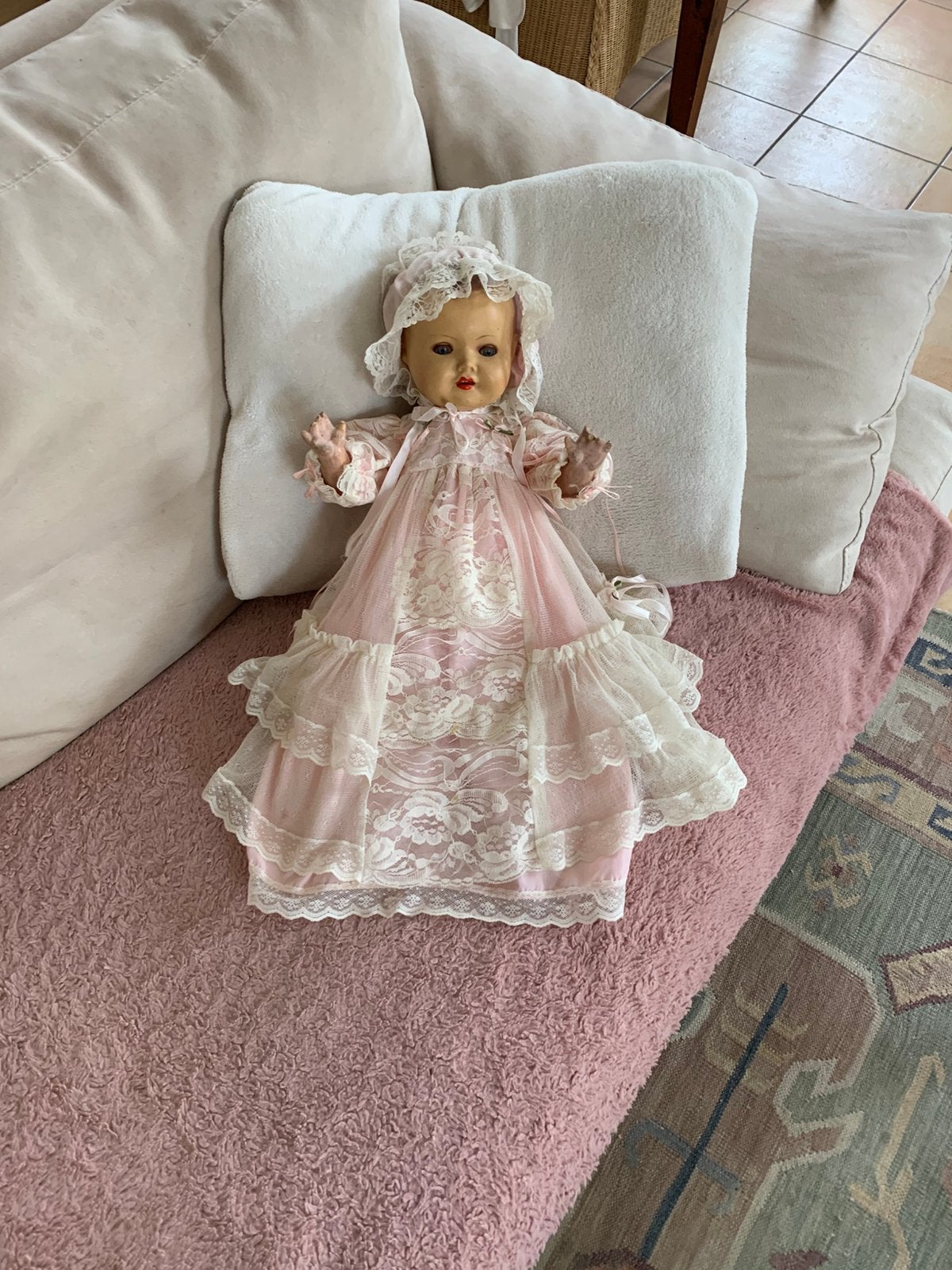 Antieke baby pop, Ophalen of Verzenden