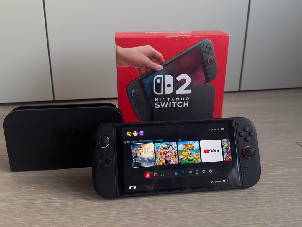 Nintendo Switch 2 Nieuwstaat, Spelcomputers en Games, Ophalen, Zo goed als nieuw, Met 2 controllers, Switch Original