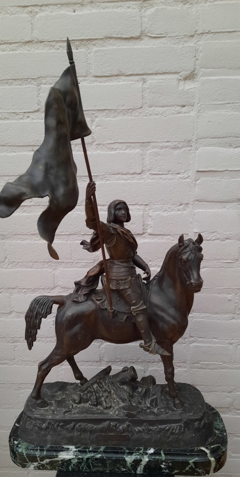 Groot Joan d'Arc Beeld op Paard - ca. 70 cm hoog, Ophalen