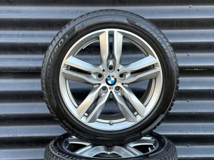 18” Orig Bmw X1 X2 F39 F48 Styling 570M Velgen Winterbanden, Ophalen, 18 inch, Gebruikt, Banden en Velgen